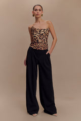 Tokio Suiting Corset - Leopard Print