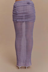 Orianna Orchid Knit Maxi Skirt - Orchid