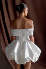 Lauretta Off Shoulder Mini Dress - White