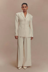 Bellamy Cinched Blazer - Buttermilk