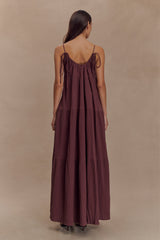 Lenny Front Tie Top - Chocolate