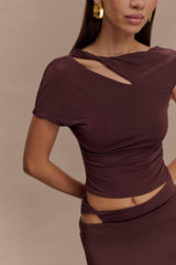 Haven Slinky Twist Top - Chocolate