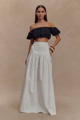 Autumn Maxi Skirt - White