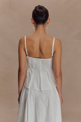 Mae Cotton Top - White