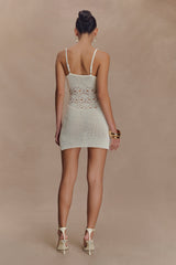 Everette Crochet Knit Mini Dress - Ivory