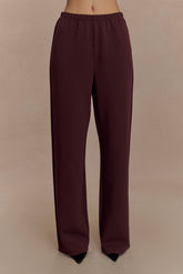 August Straight Leg Jogger - Chocolate