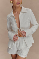 Annalee Cotton Shorts - White