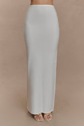 Alejandra Knit Maxi Skirt - White