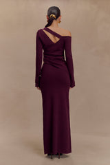 Miles Knit Maxi Skirt - Plum