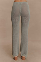 Malani Wide Leg Knit Pants - Sage