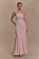 Finley Pointelle Knit Maxi Dress - Baby Pink