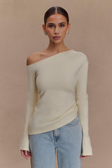 Miles Off Shoulder Knit Top - Ivory