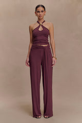 Ramona Modal Tank Top With Hardware - Mahogany