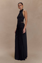 Calandra Slinky Maxi Skirt - Black