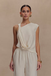 Violeta Asymmetric Top - Ivory