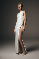 Francine One Shoulder Maxi Dress - Ivory