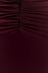 Rafaella Slinky And Mesh Maxi Dress - Mahogany