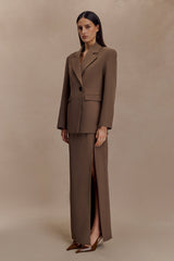 Mateo Oversized Blazer - Cacao Brown