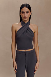 Marion Cross Over Top - Charcoal Shadow