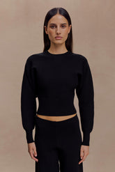 Ciaralee Cinched Waist Jumper - Black