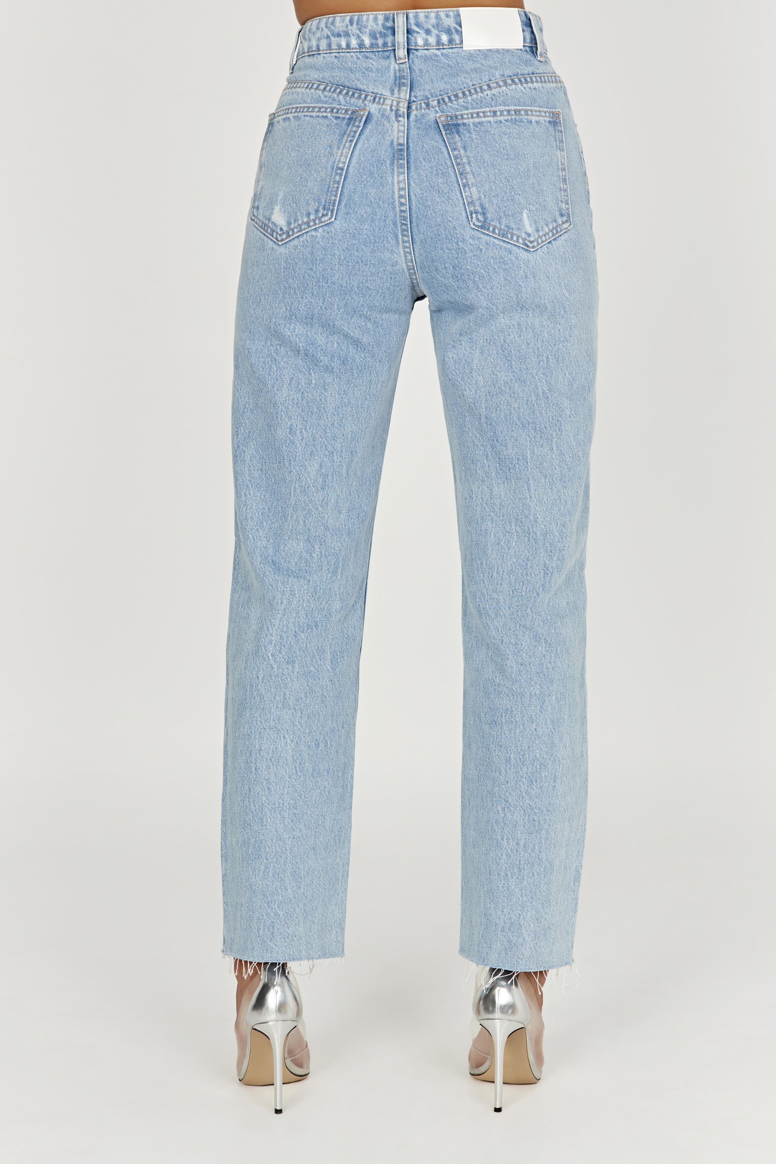 Tina Mom Jean - Mid Blue