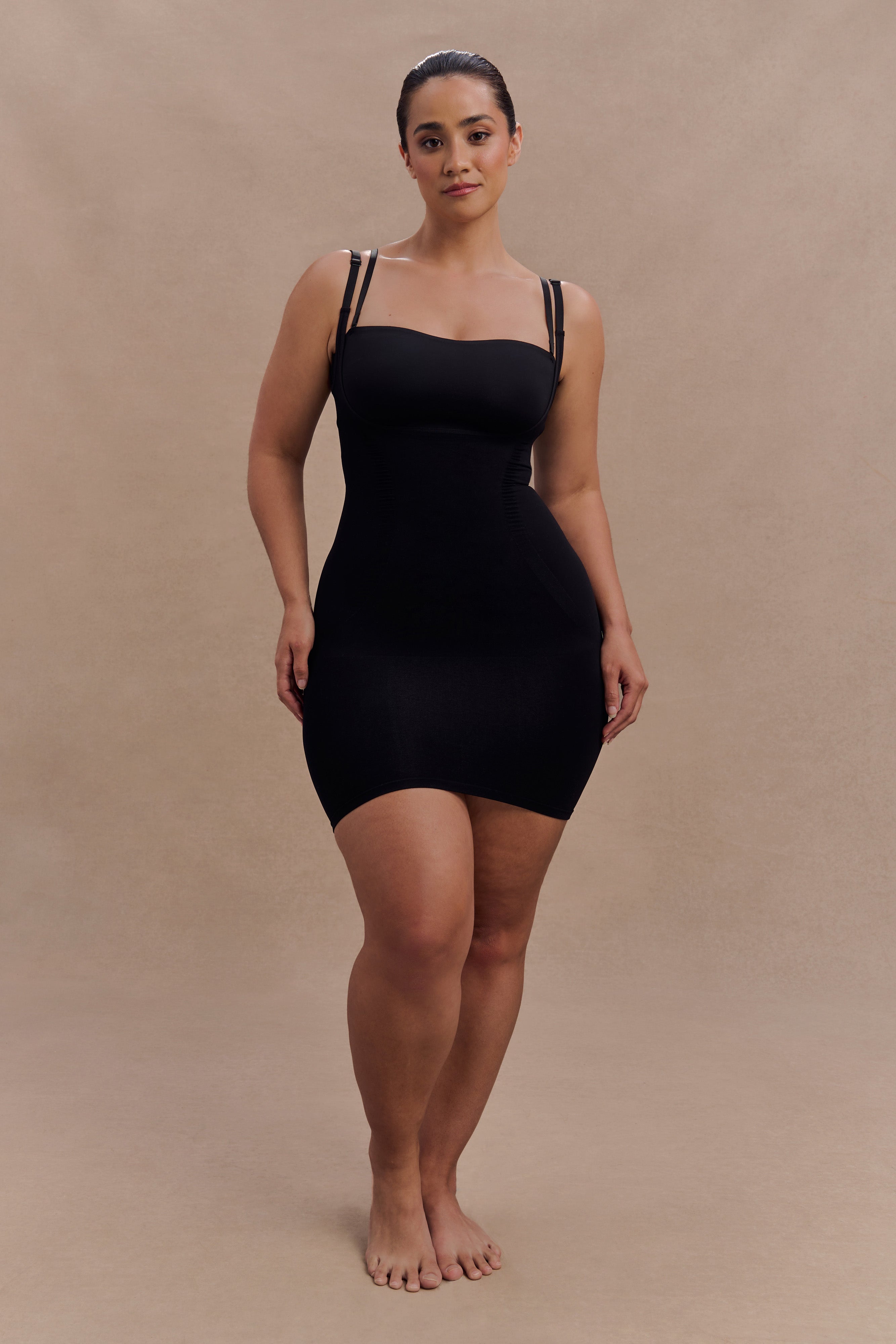 Jocelyn Backless Shapewear Mini Dress - Black