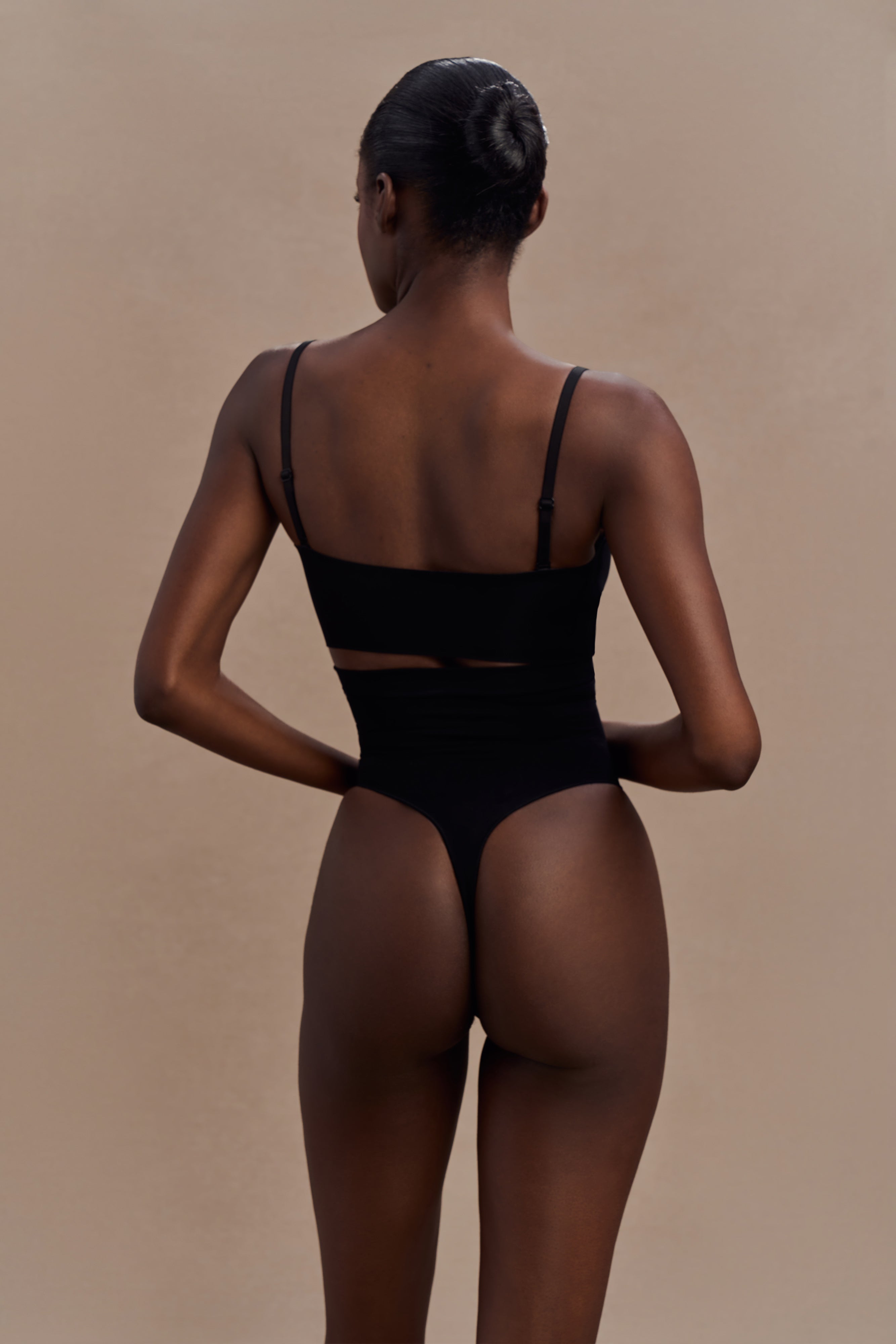 Saria High Waist Shapewear Briefs - Black