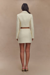 Mirelle Textured Boucle Mini Skirt - Ivory