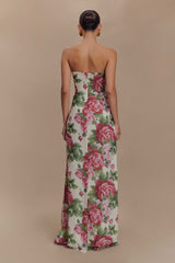 Ella Strapless Chiffon Maxi Dress - Sonia Rose Print