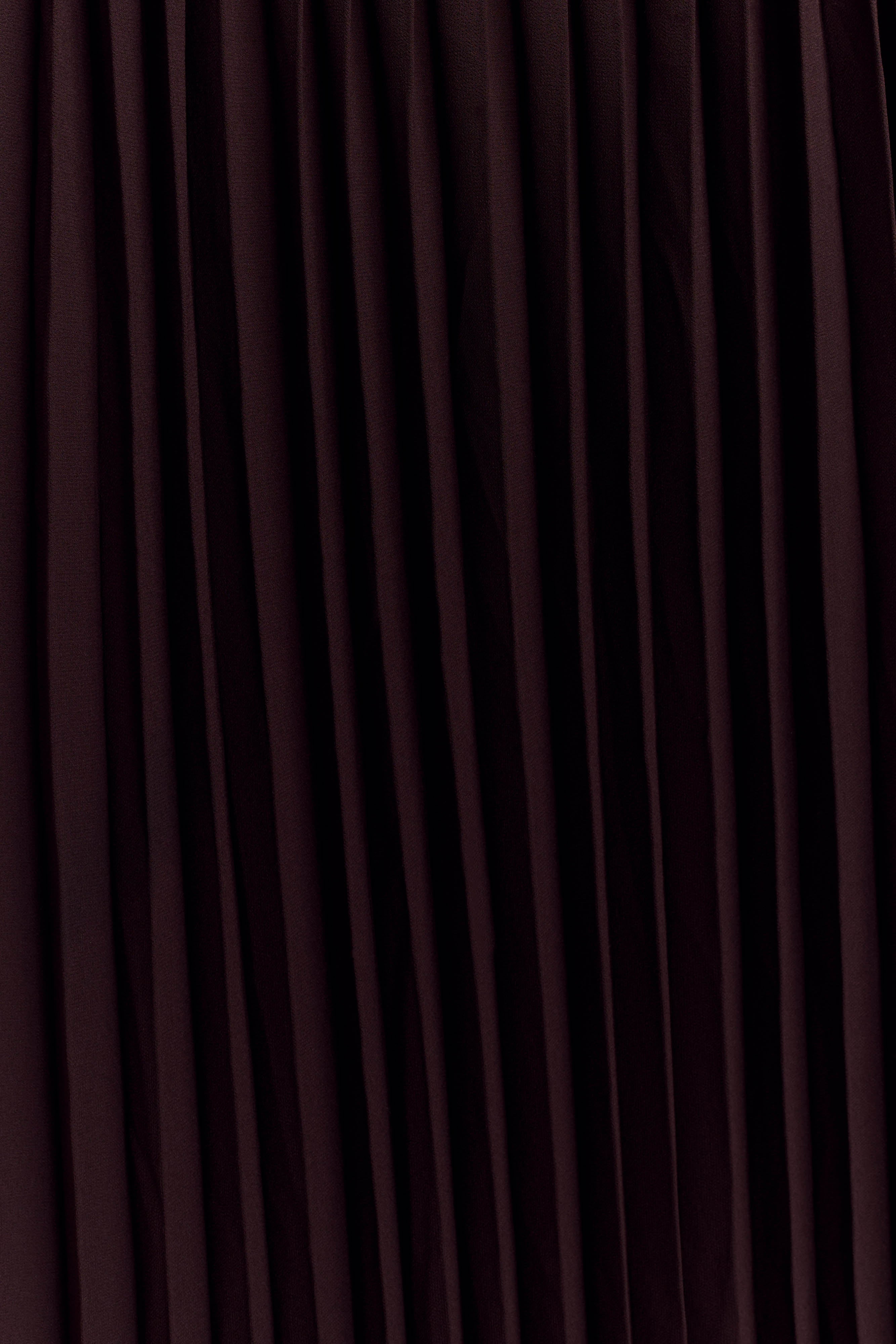 Stacie Pleated Halter Maxi Dress - Cacao