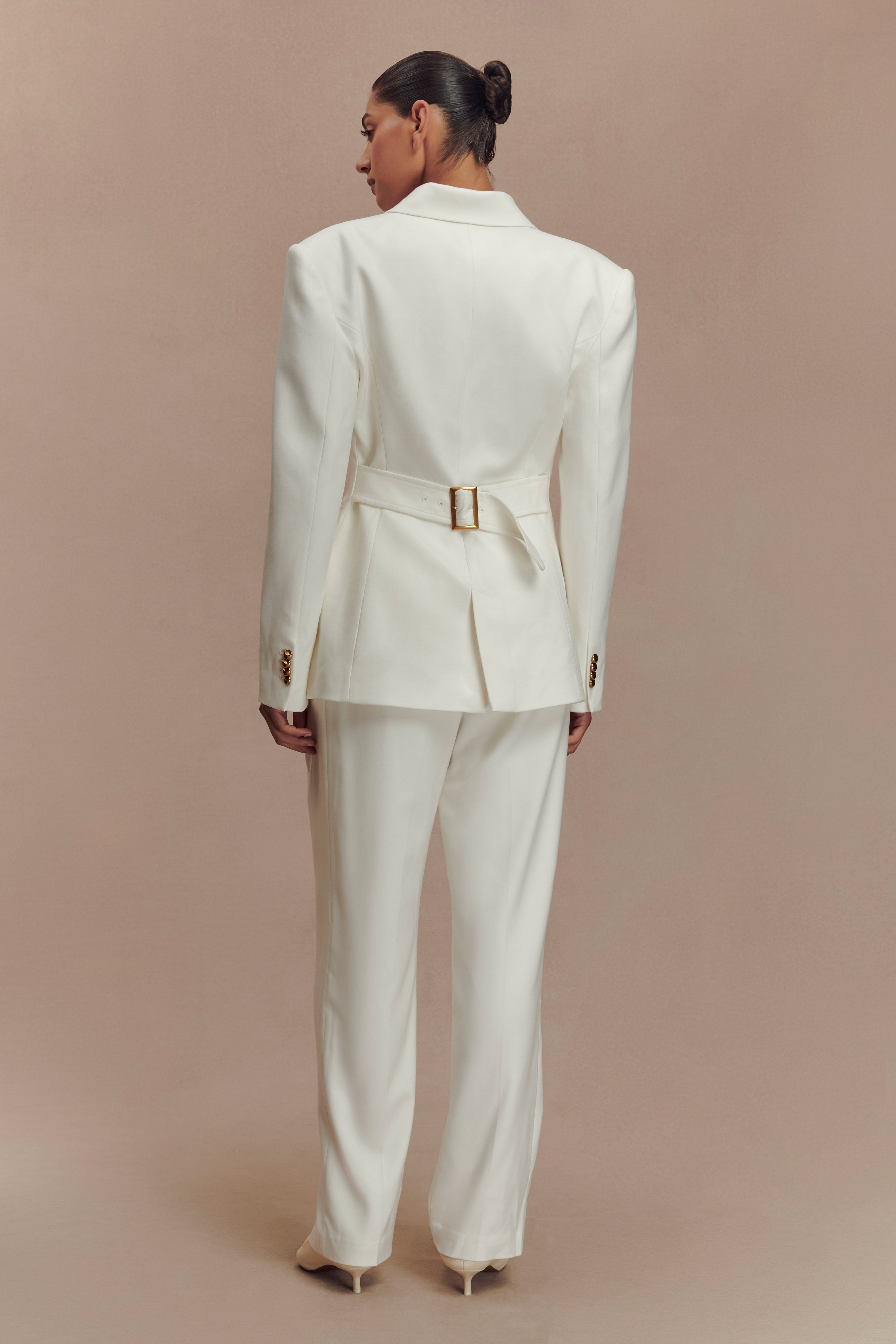 Bellamy Cinched Blazer - Ivory
