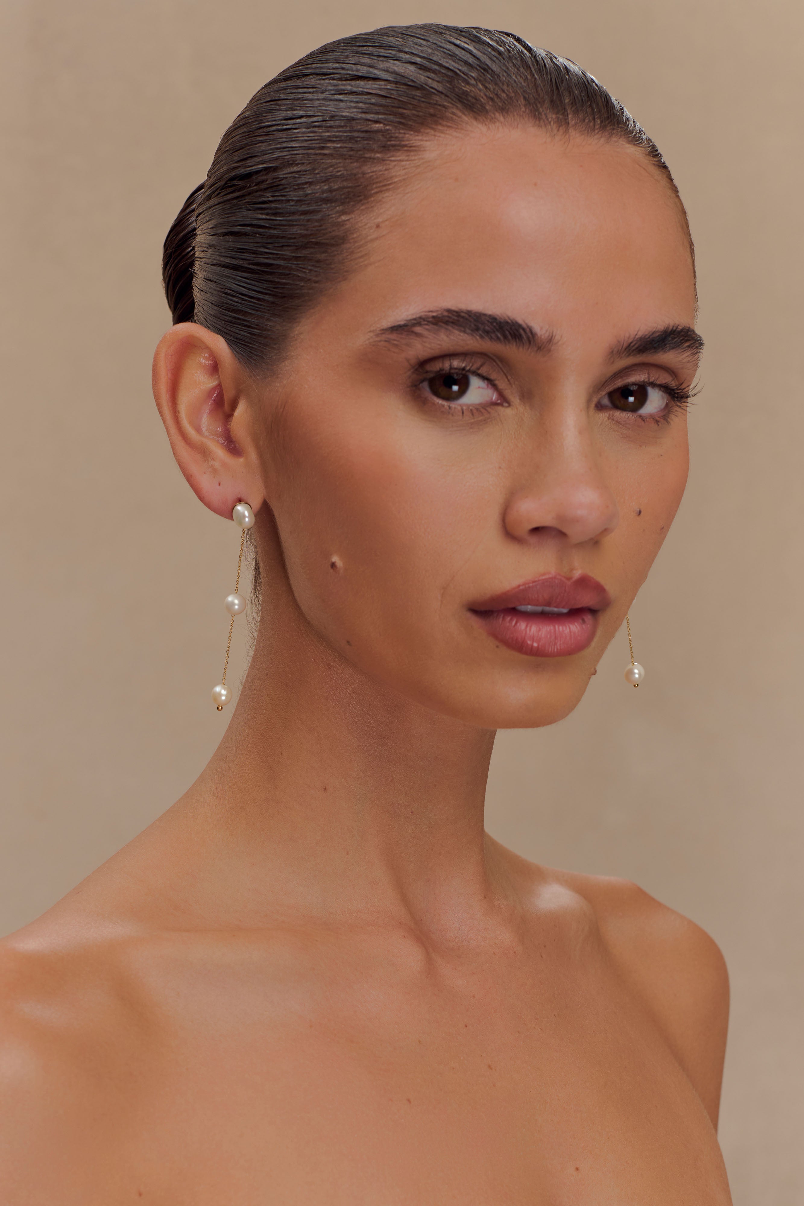 Bodhi Freshwater Pearl Drop Earrings - Pearl