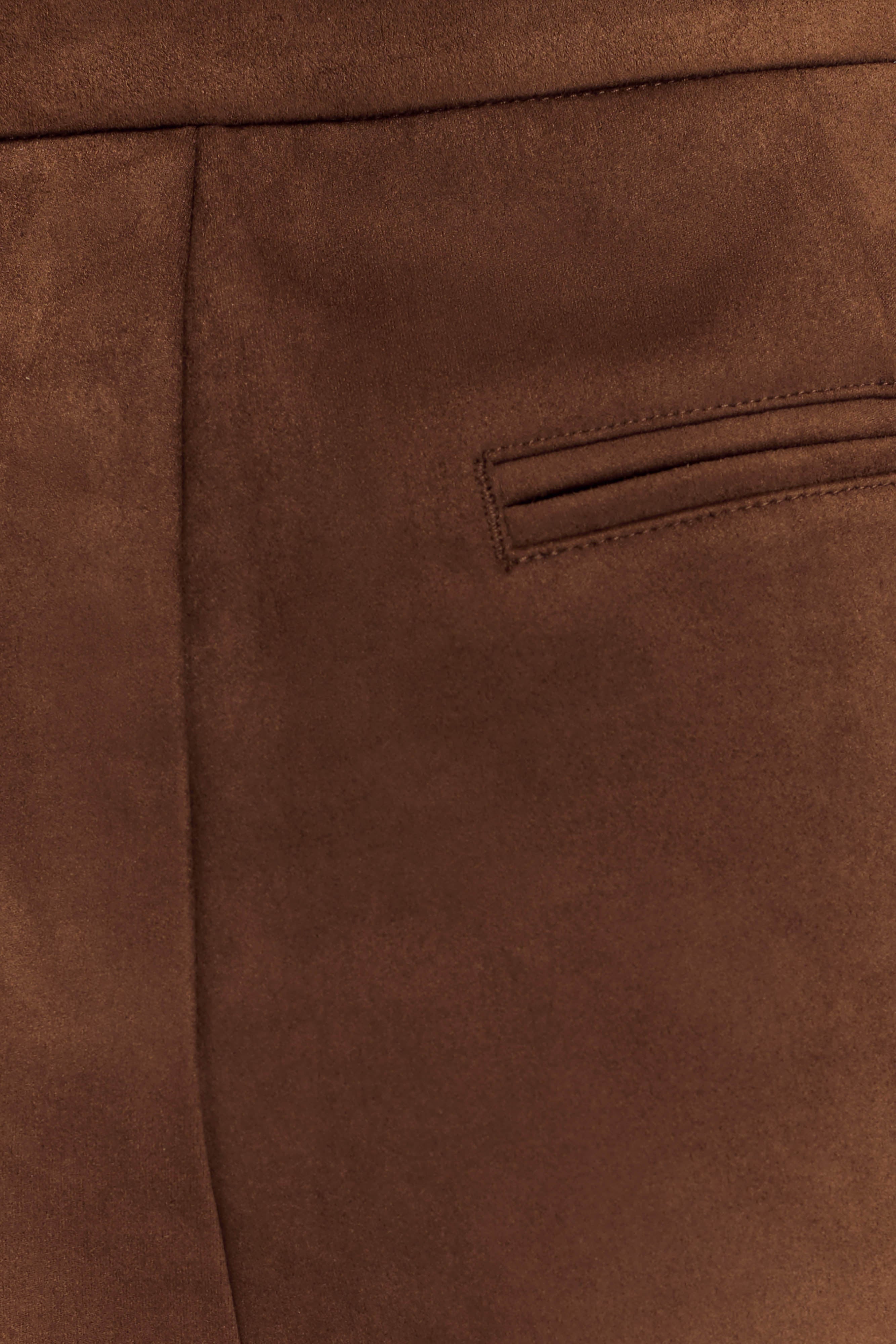 Sally Faux Suede Short - Milk Chocolate