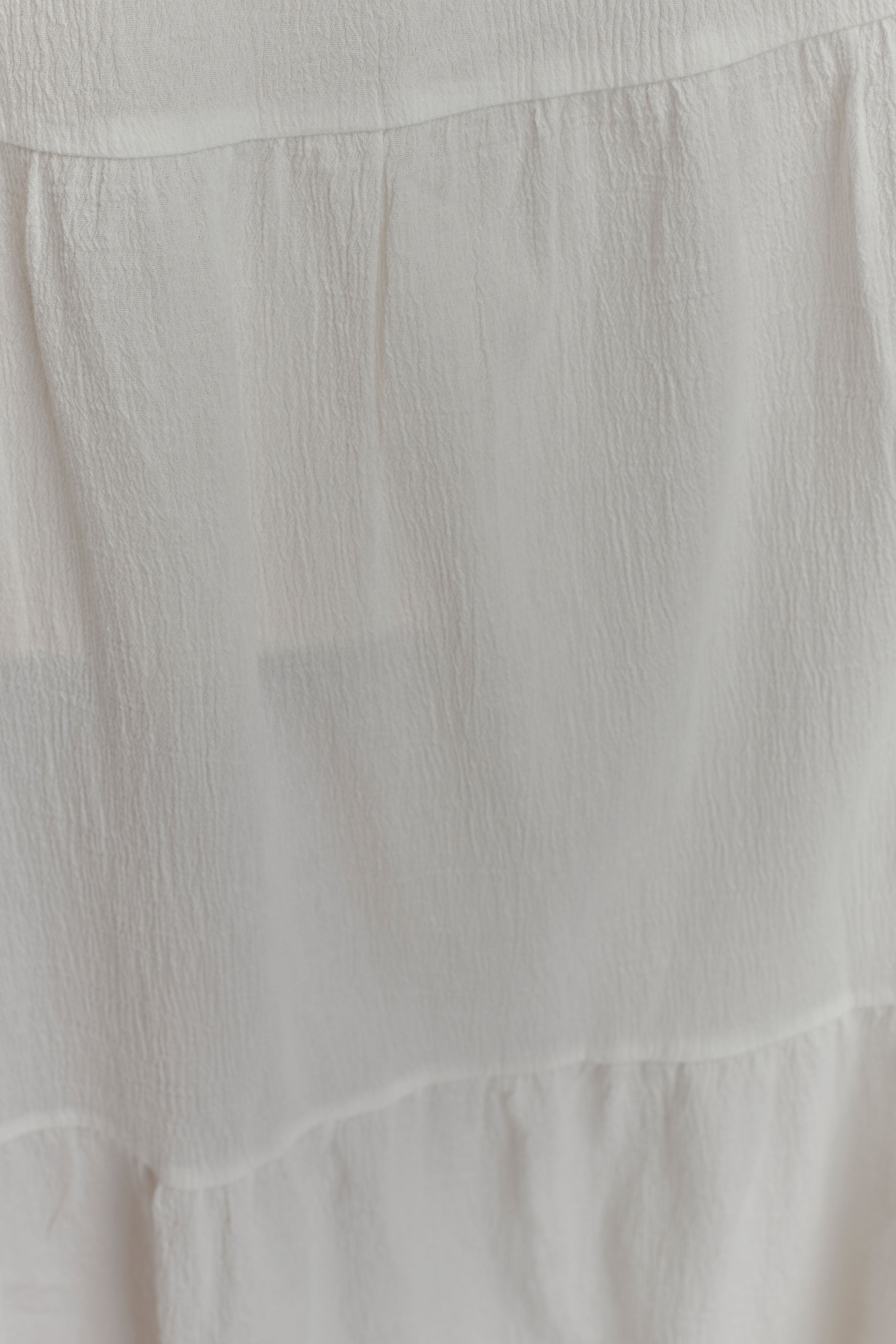 Lenny Front Tie Top - White