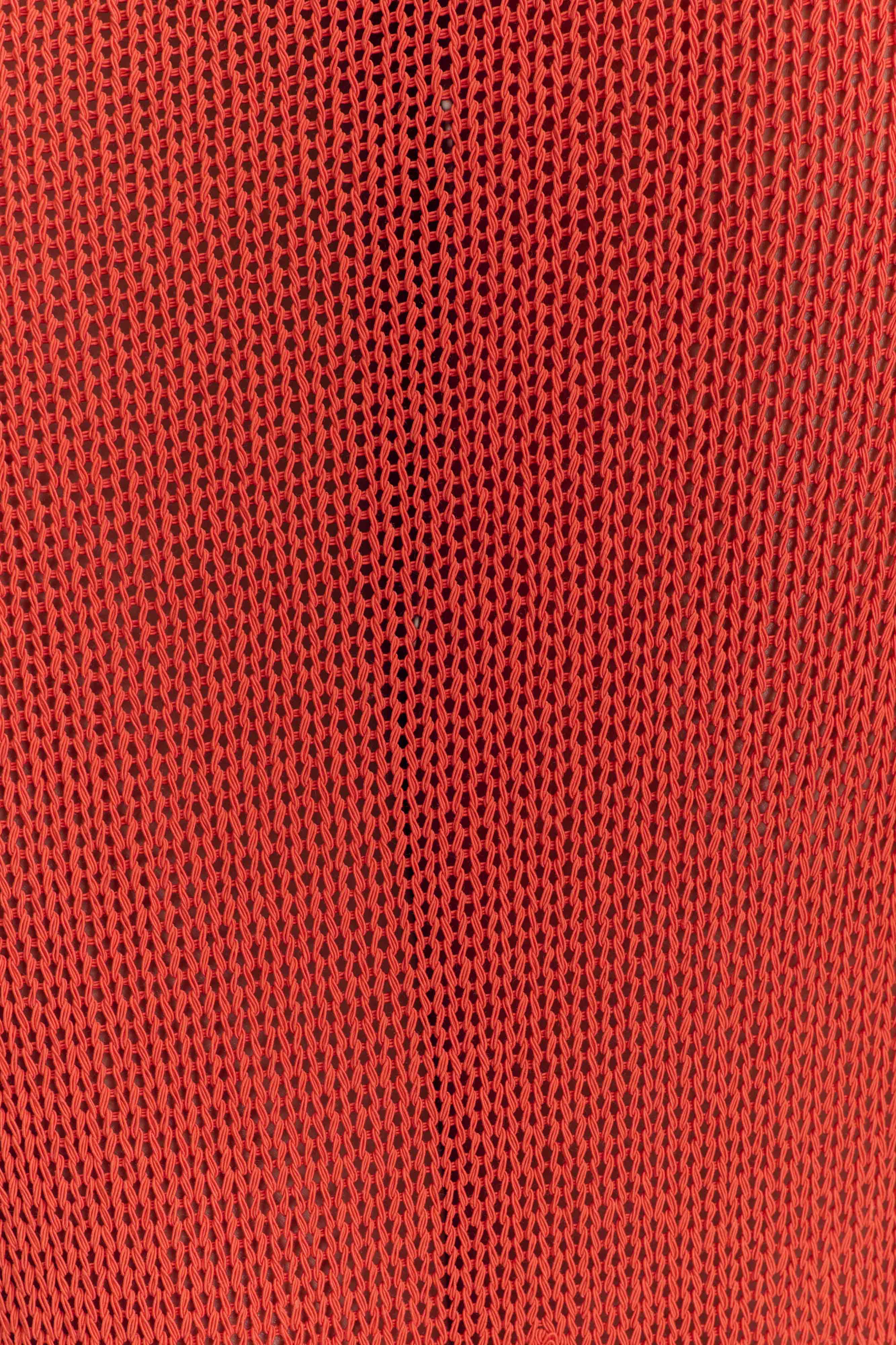 Reagan Off Shoulder Knit Top - Orange