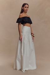 Autumn Maxi Skirt - White