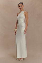 Teneika Crochet Knit Maxi Dress - Ivory