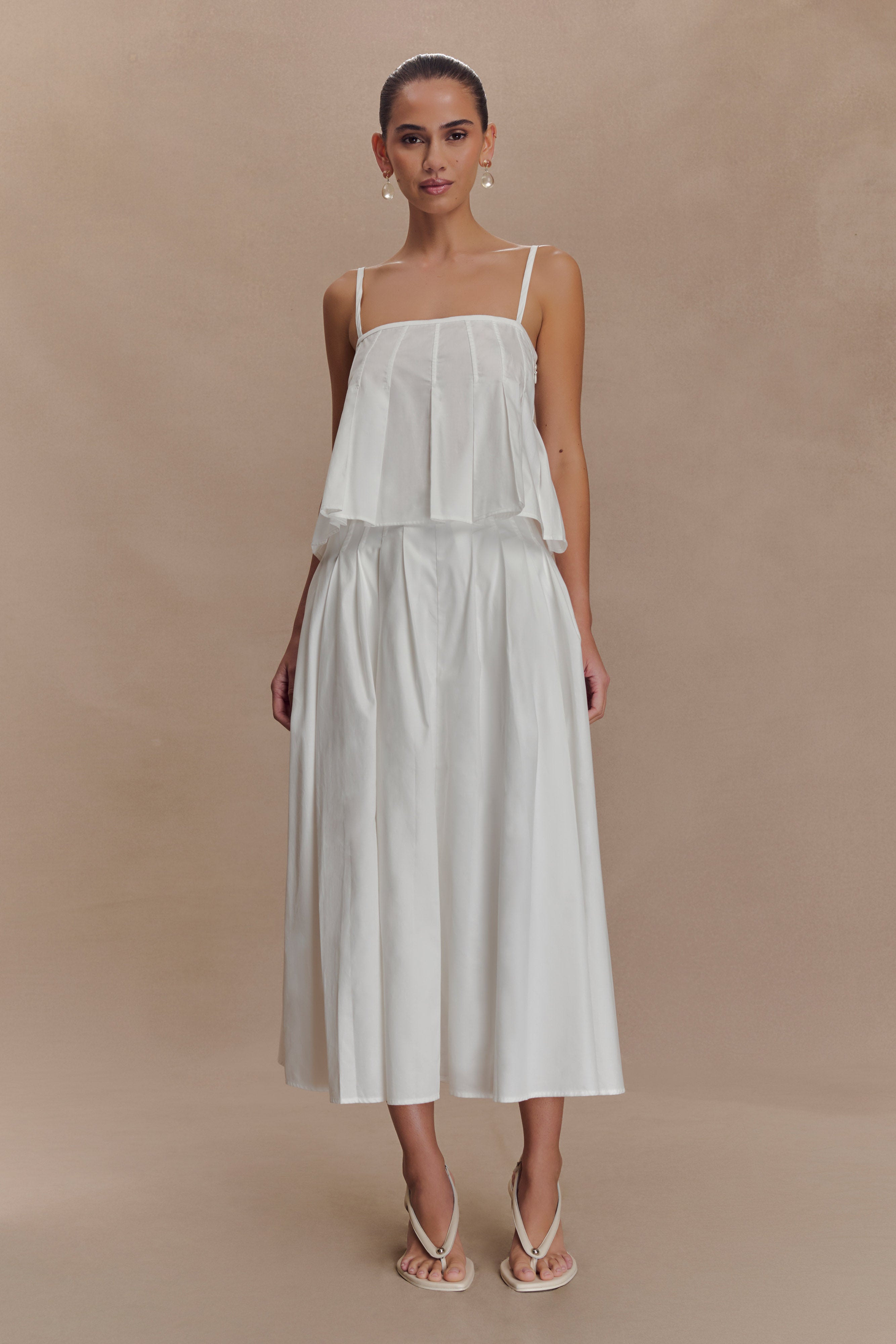 Mae Cotton Top - White