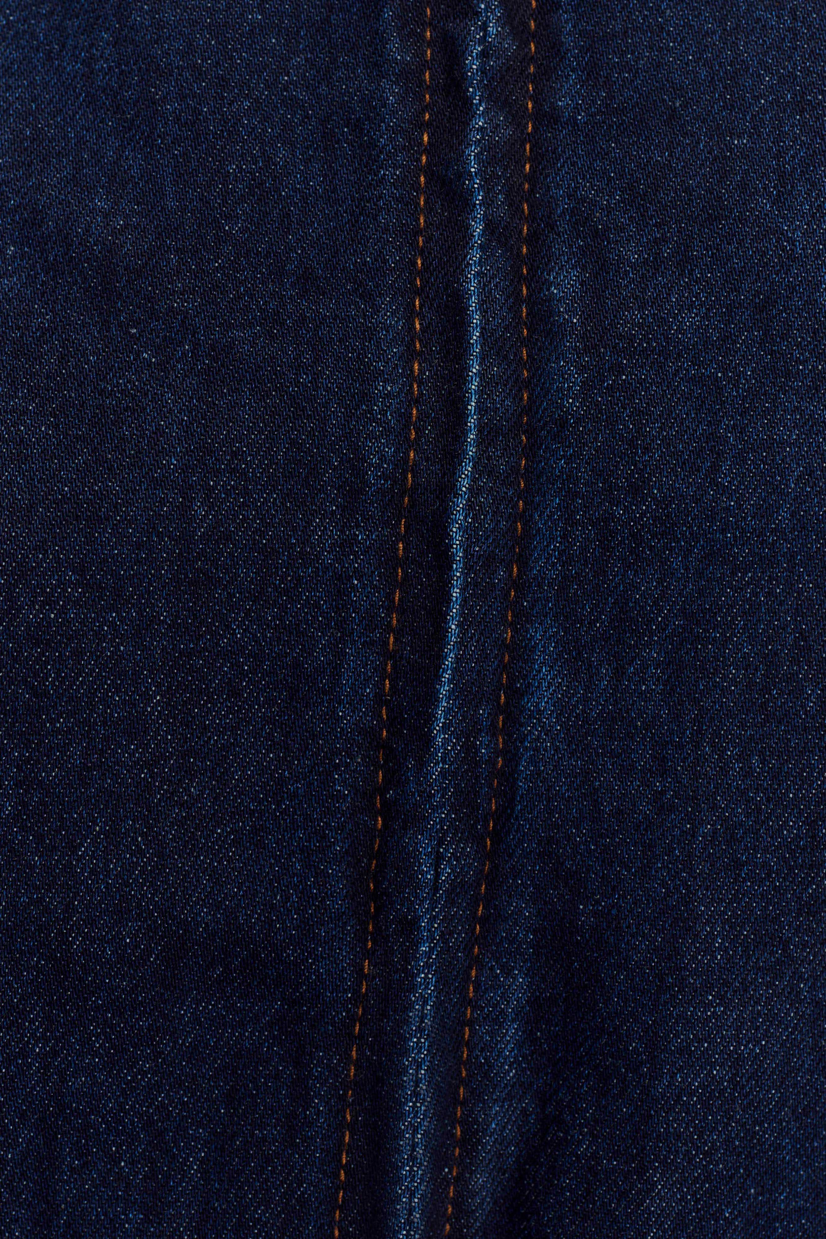 Fallon Cropped Denim Jacket - Indigo Blue