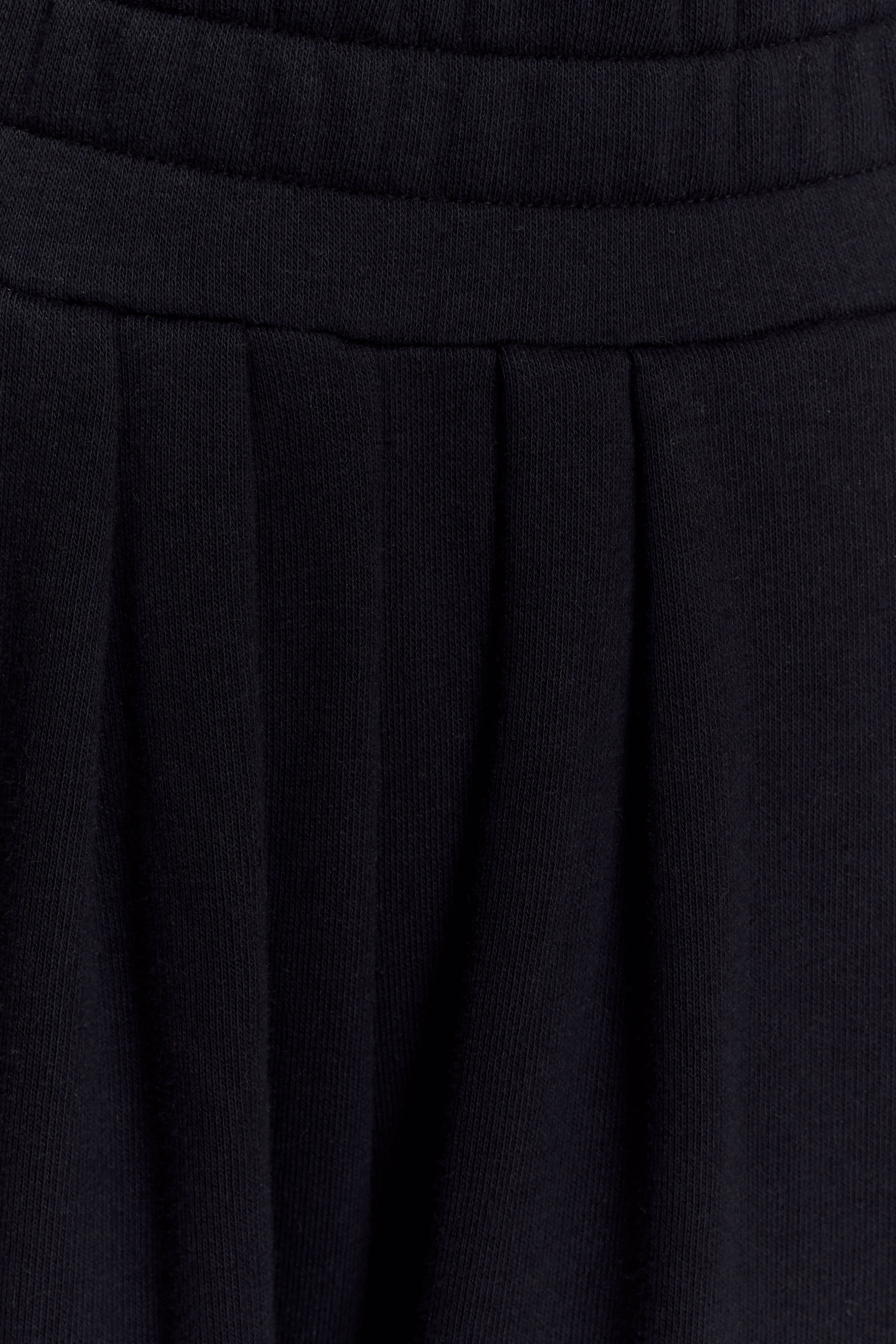 Aspen Gathered Wide Leg Jogger - Black