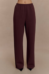 August Straight Leg Jogger - Chocolate