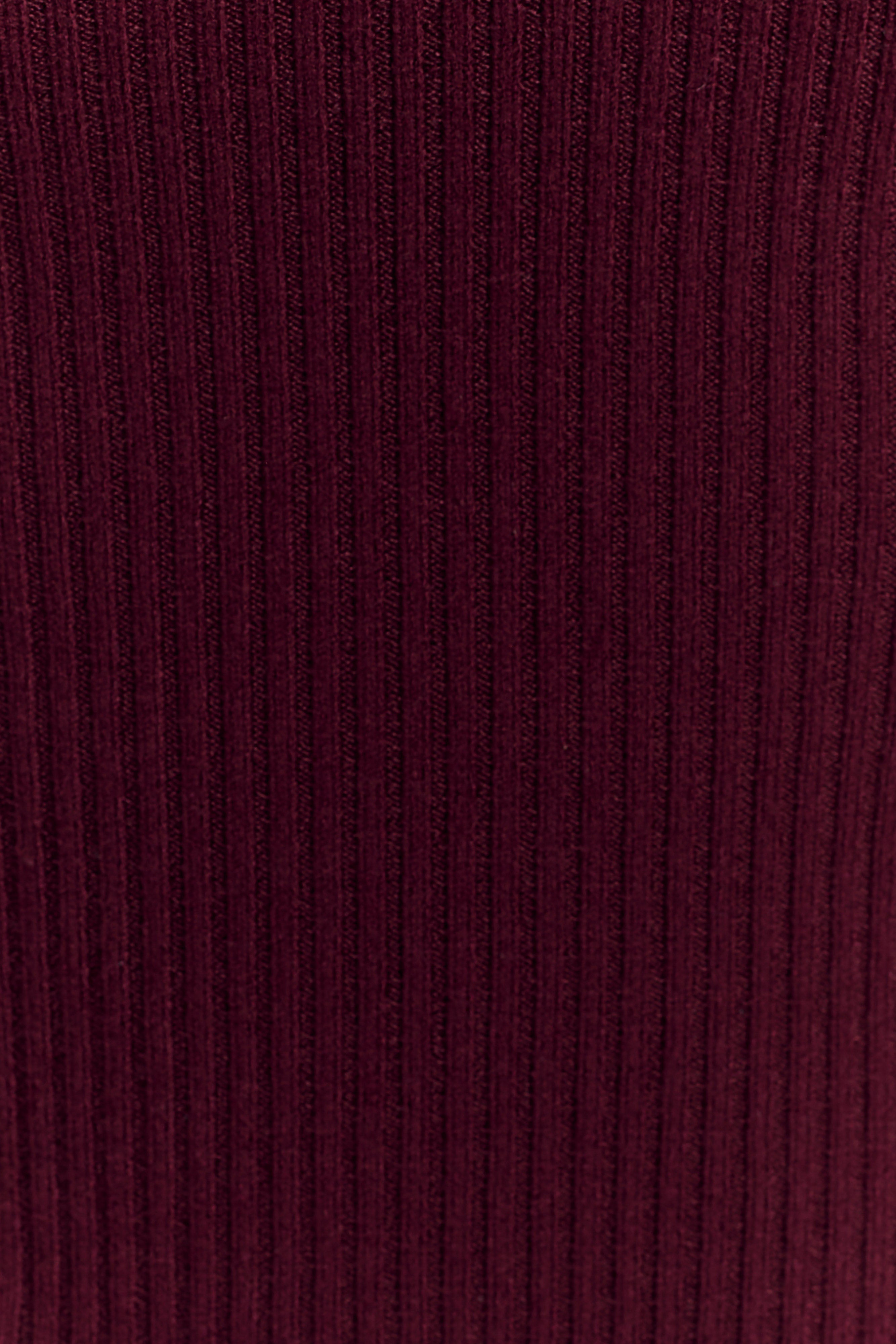 Natalya Ribbed Knit Cami Top - Merlot