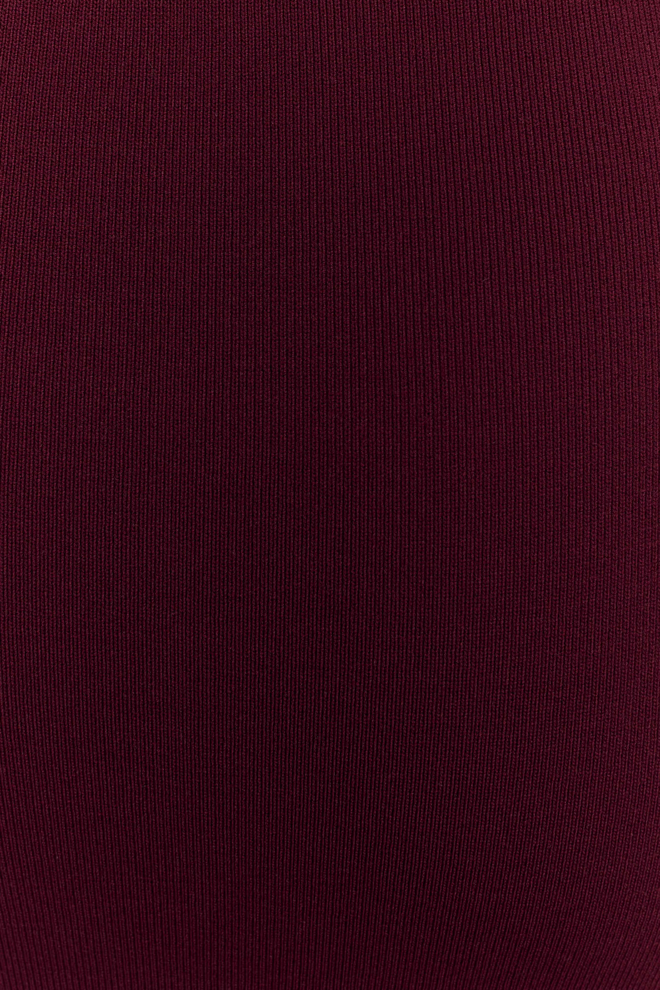 Francisca Mid Rise Knit Maxi Skirt - Merlot