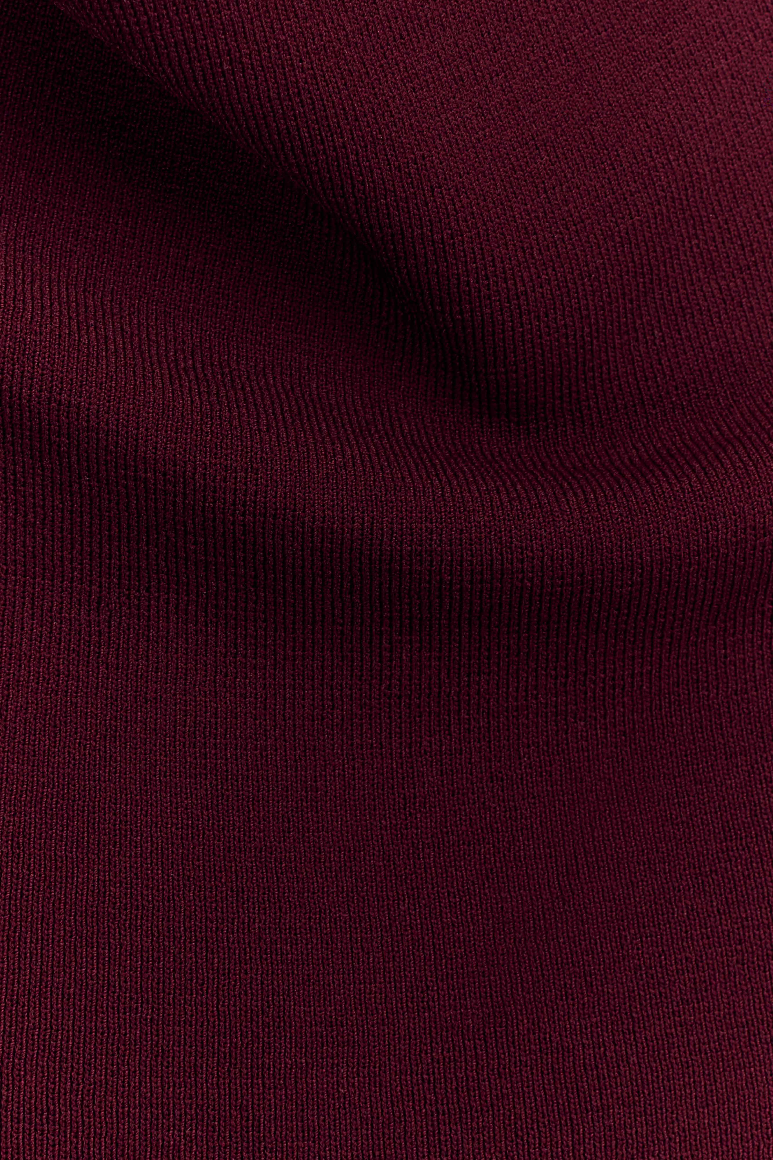 Francisca Cowl Neck Knit Top - Merlot