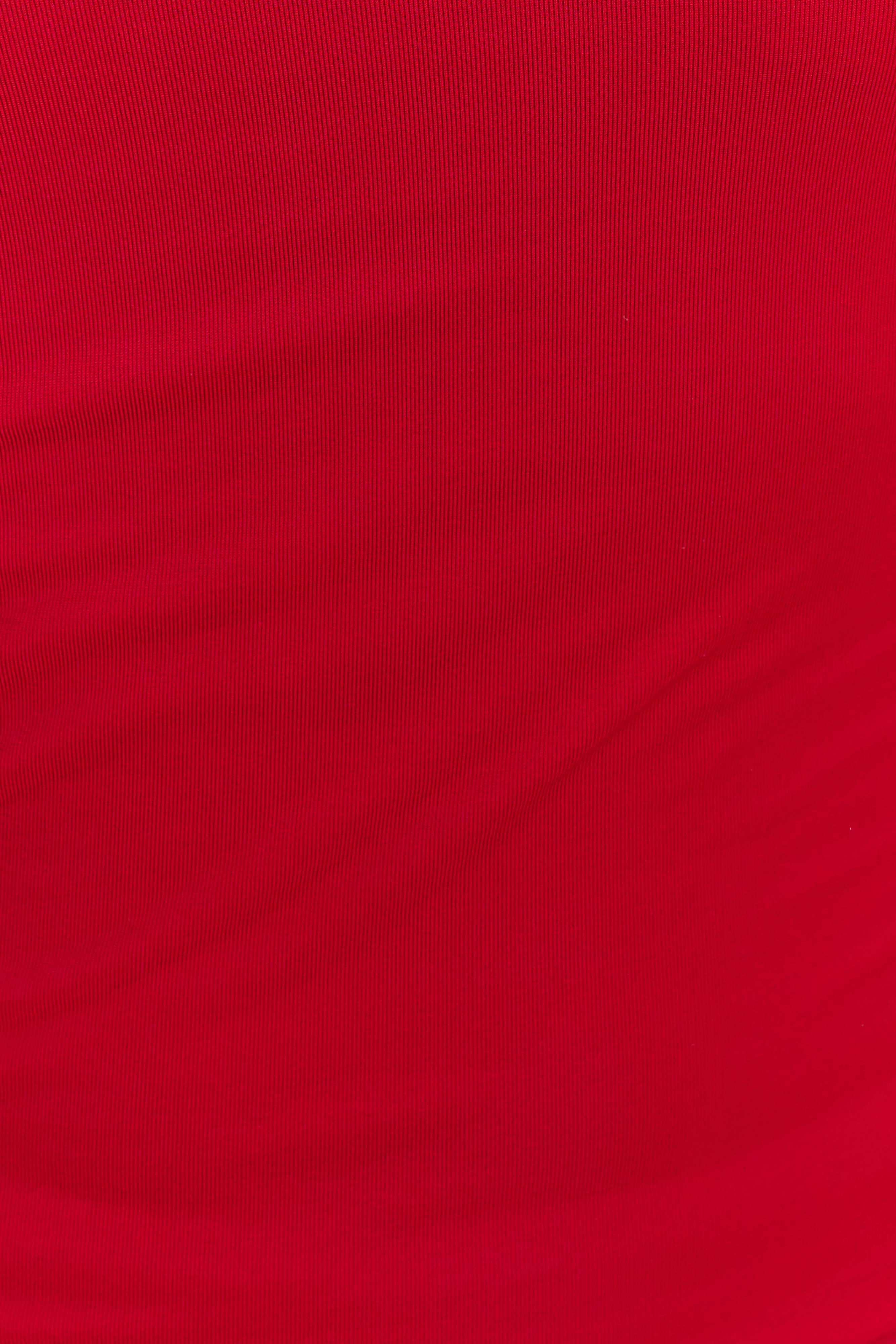 Bruna Slinky Fishtail Maxi Skirt - Red