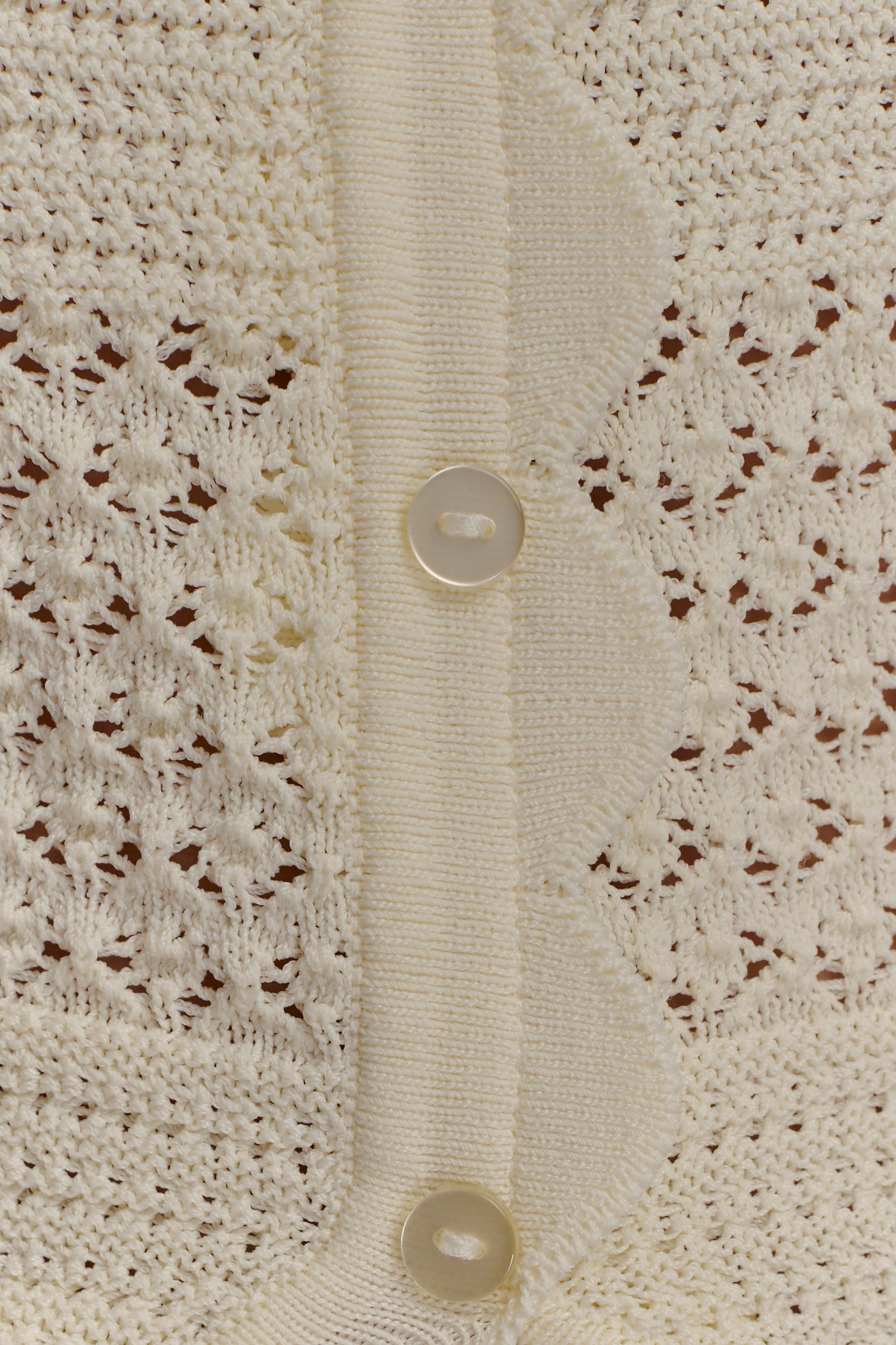 Madeline Scallop Knit Top - Ivory
