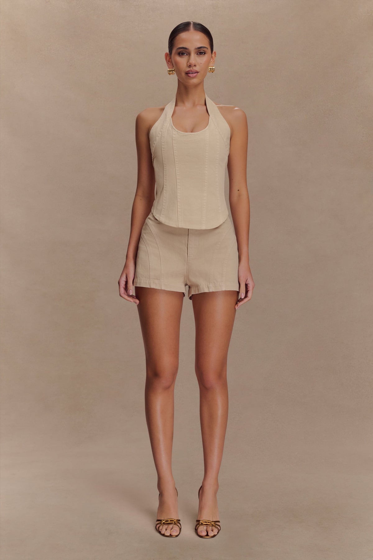 Meadow Denim Shorts - Stone Wash