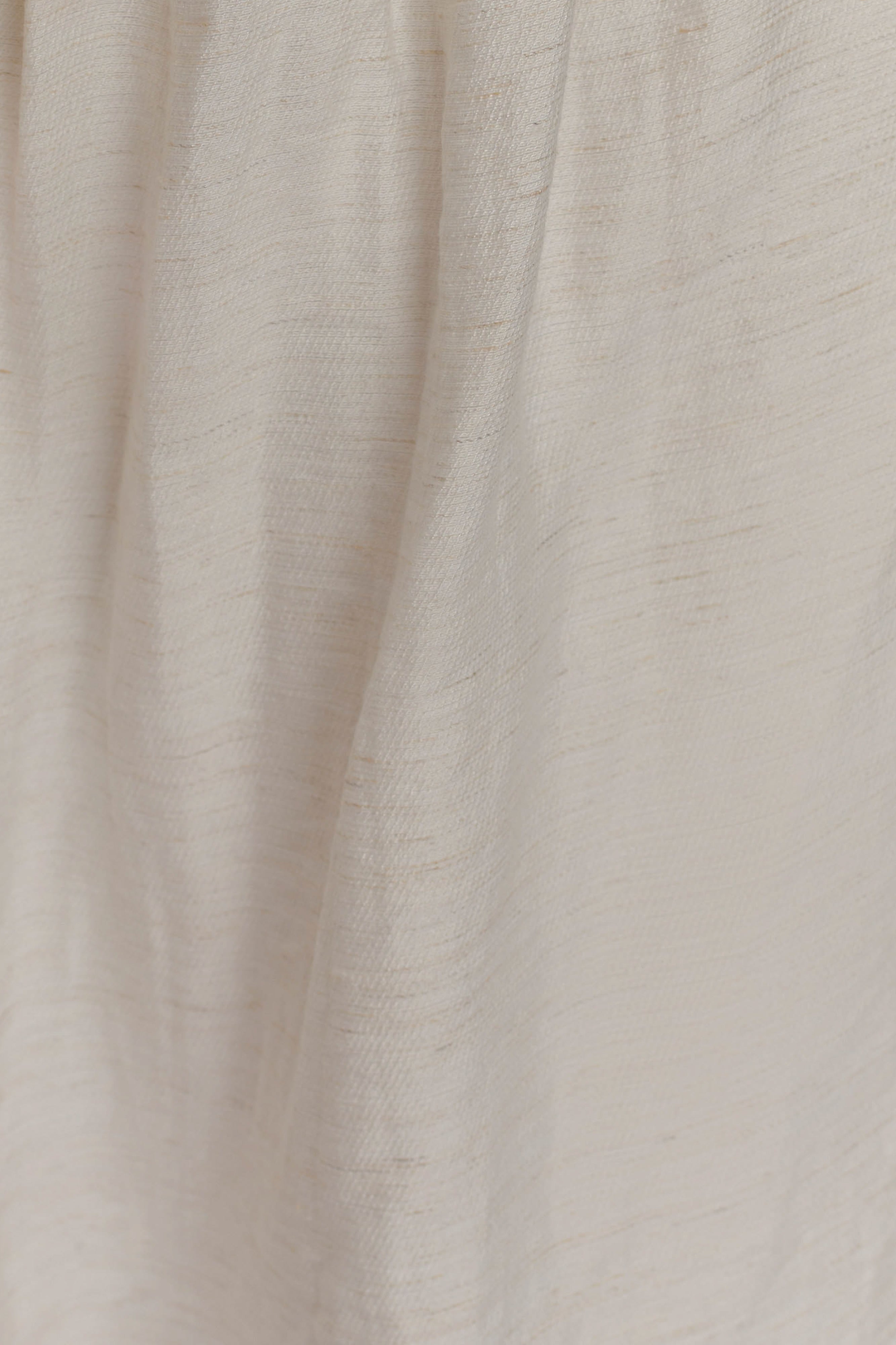 Scottie Gathered Linen Knot Maxi Skirt - Oat Marle