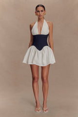 Merlyn Denim Cotton Mini Dress - Indigo Blue