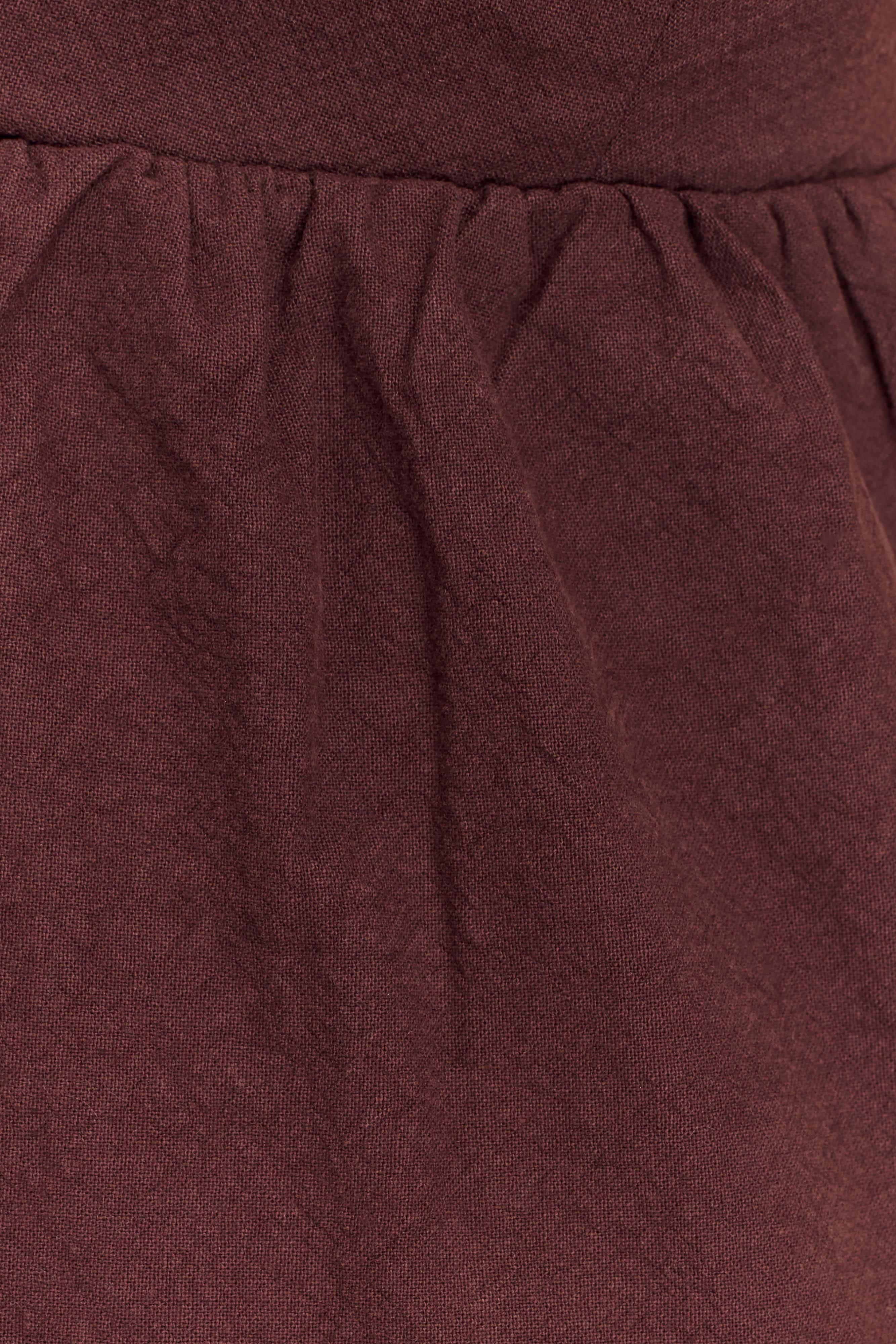 Janayia Cotton Beaded Top - Dark Espresso